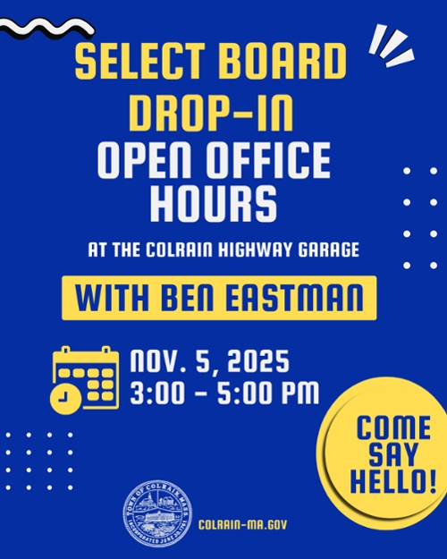 Select Board Drop-In Office Hours with Ben Eastman