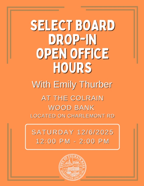 Select Board Drop-In Open Office Hours with Emily Thurber